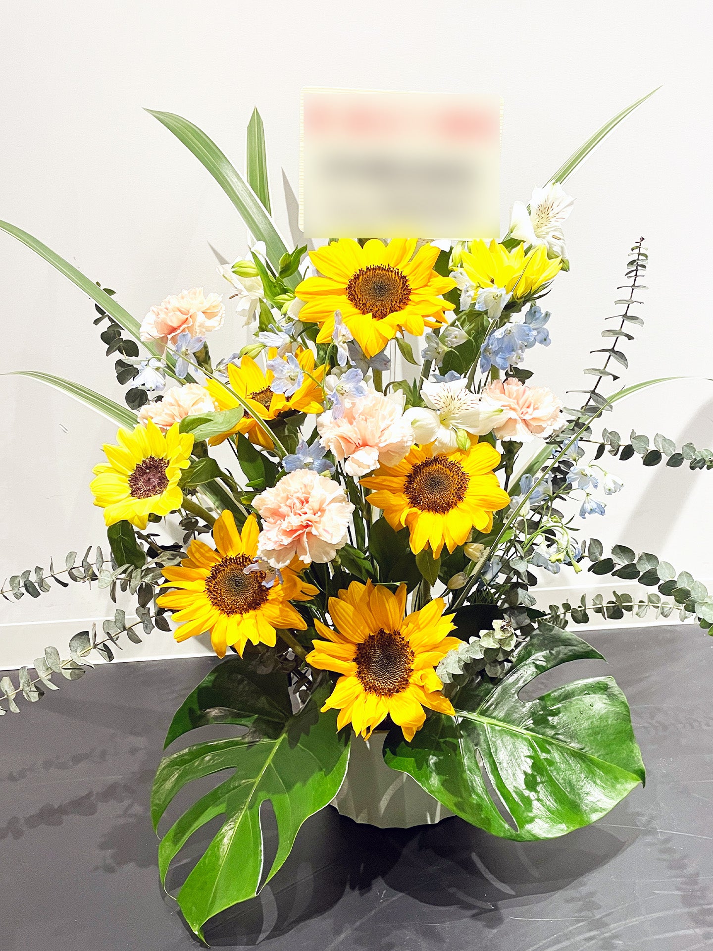 ヒマワリ&モンステラ・トロピカルシャイン