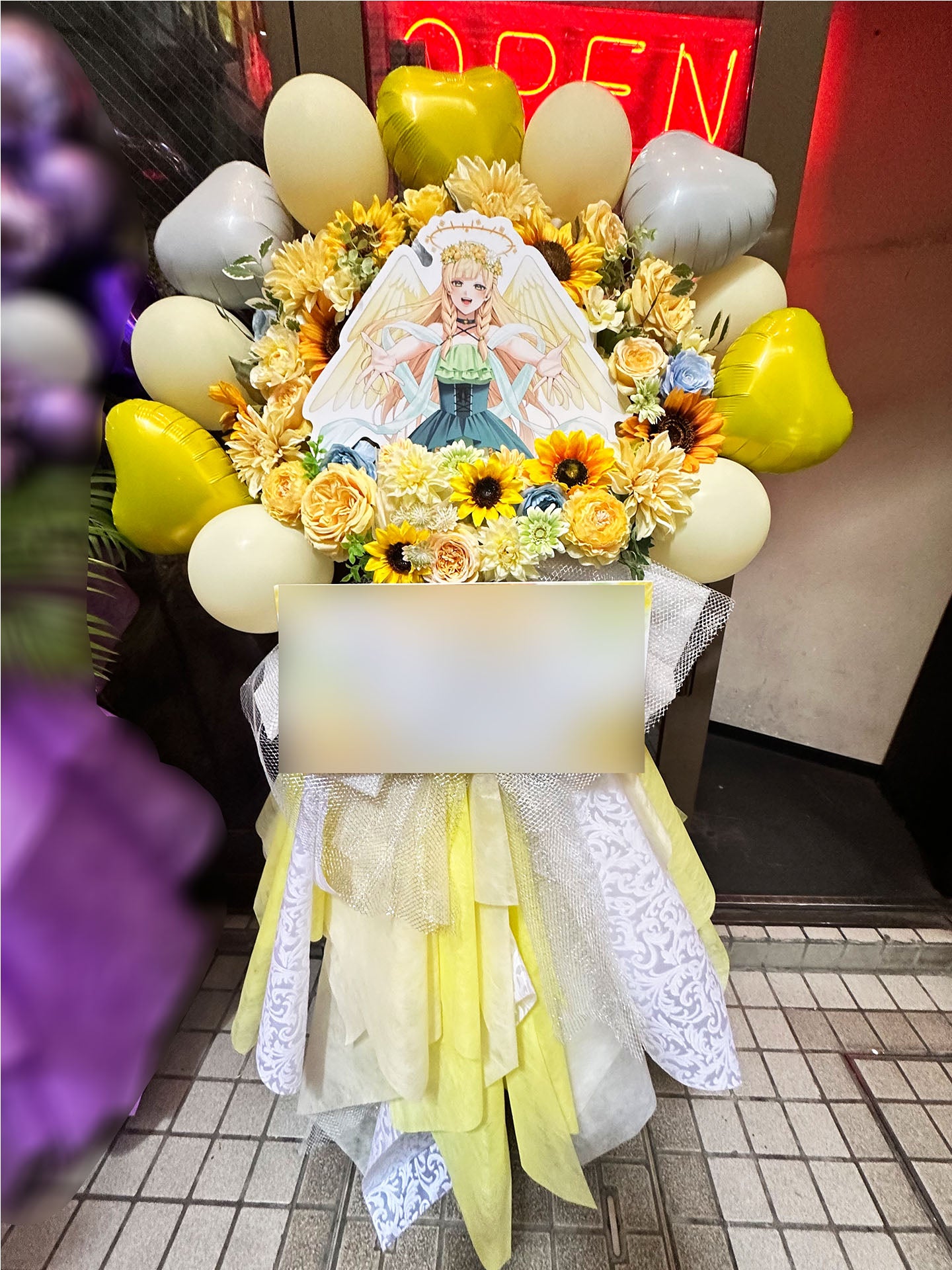 江古田クラブドロシーへお届けしたオーダーメイドのフラワースタンド|HANA GARDEN TOKYO