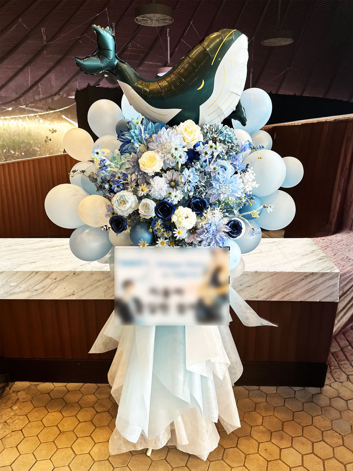 国立代々木競技場 第二体育館へお届けしたオーダーメイドのフラワースタンド|HANA GARDEN TOKYO