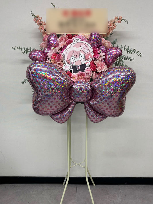 東京ビッグサイトへお届けしたオーダーメイドのフラワースタンド|HANA GARDEN TOKYO