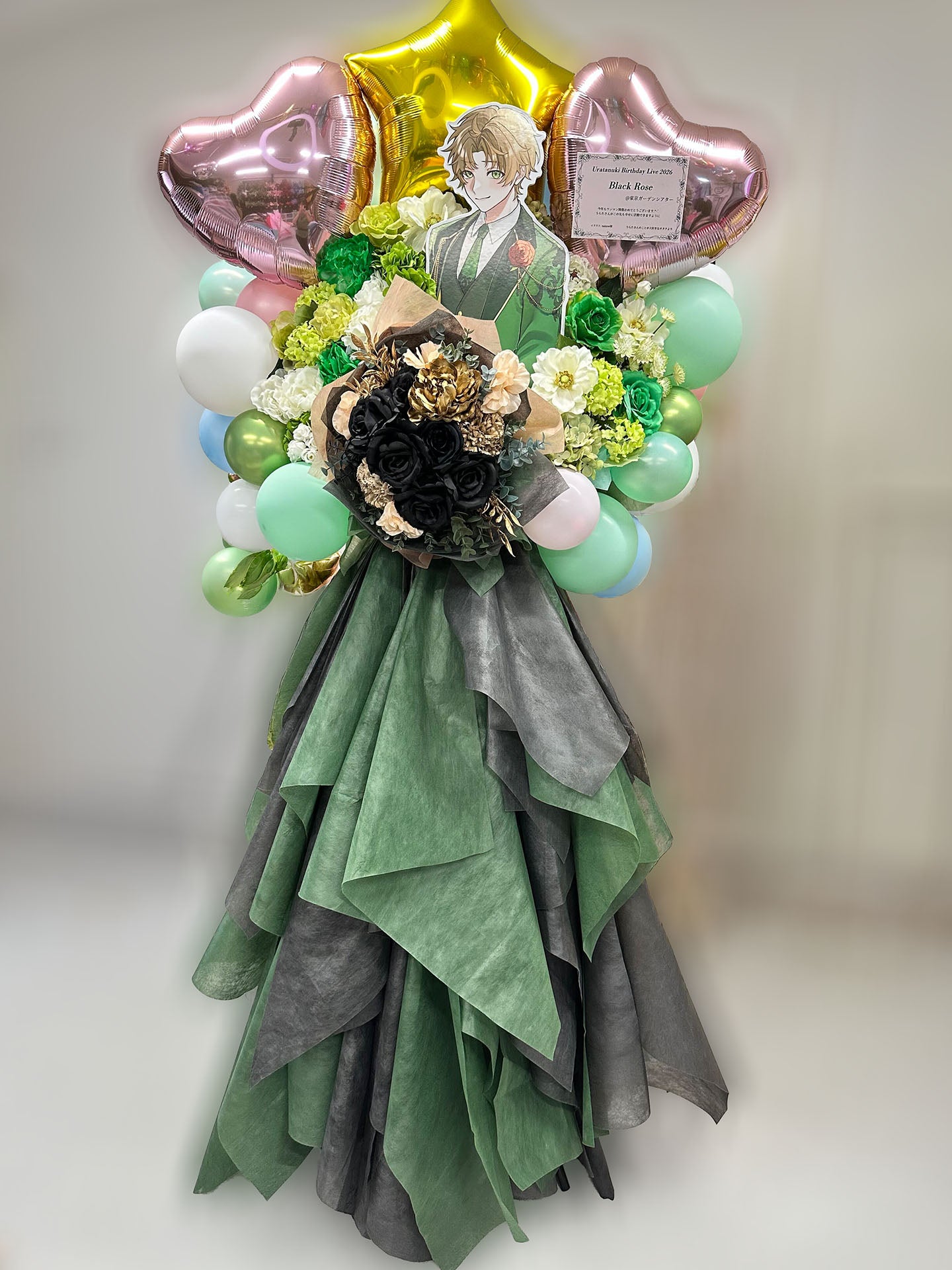 東京ガーデンシアターへお届けしたオーダーメイドのフラワースタンド|HANA GARDEN TOKYO