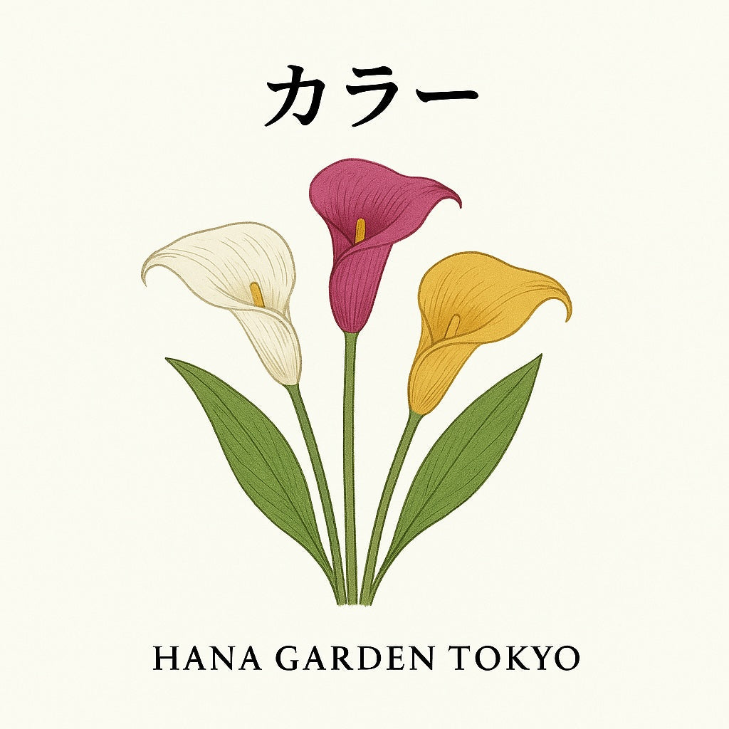 カラーの花のイラスト｜HANA GARDEN TOKYO