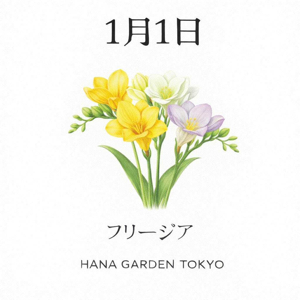 1月1日の誕生花はフリージア｜希望と誠実さで始まる一年
