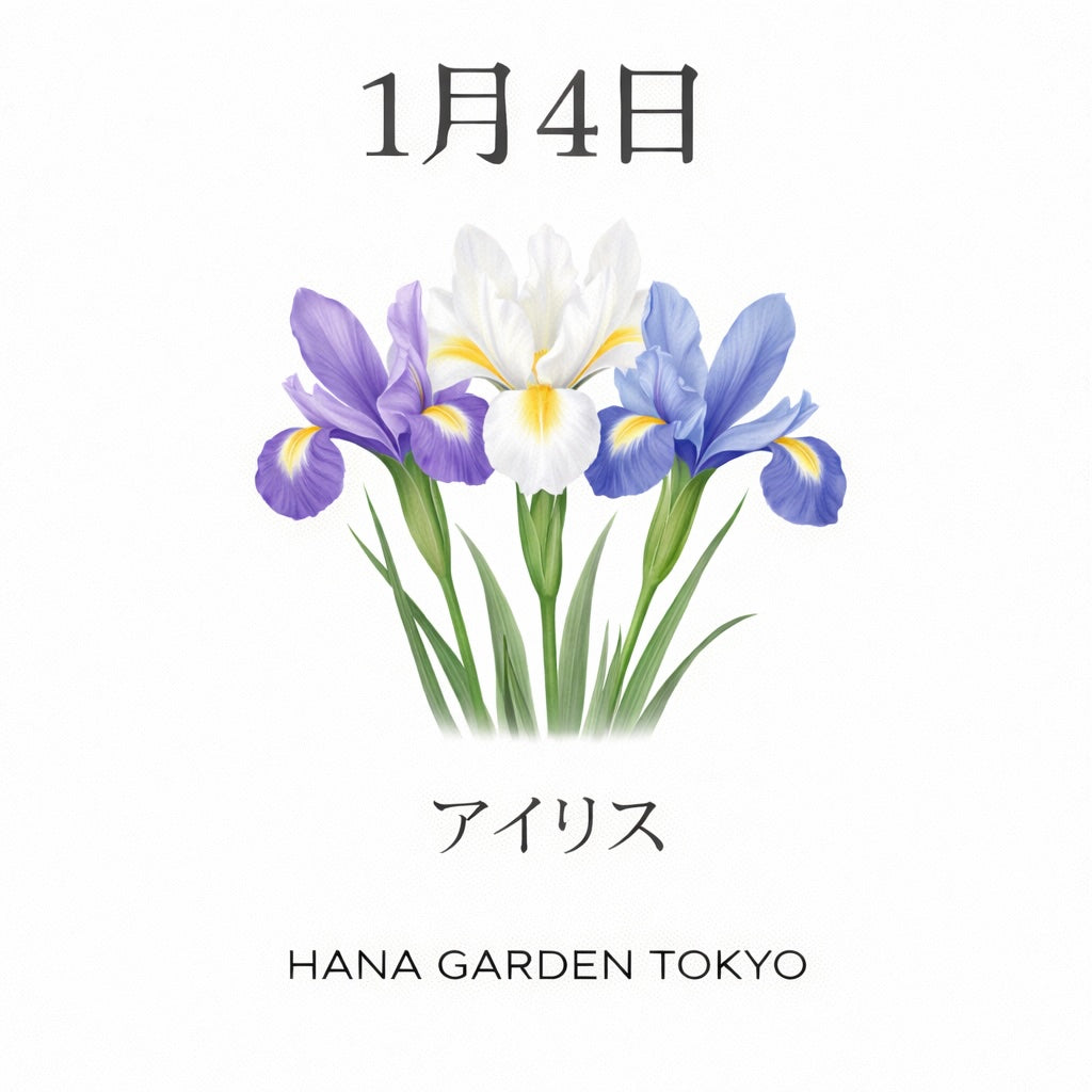 1月4日の誕生花はアイリス｜希望と信念を宿す、凛とした花