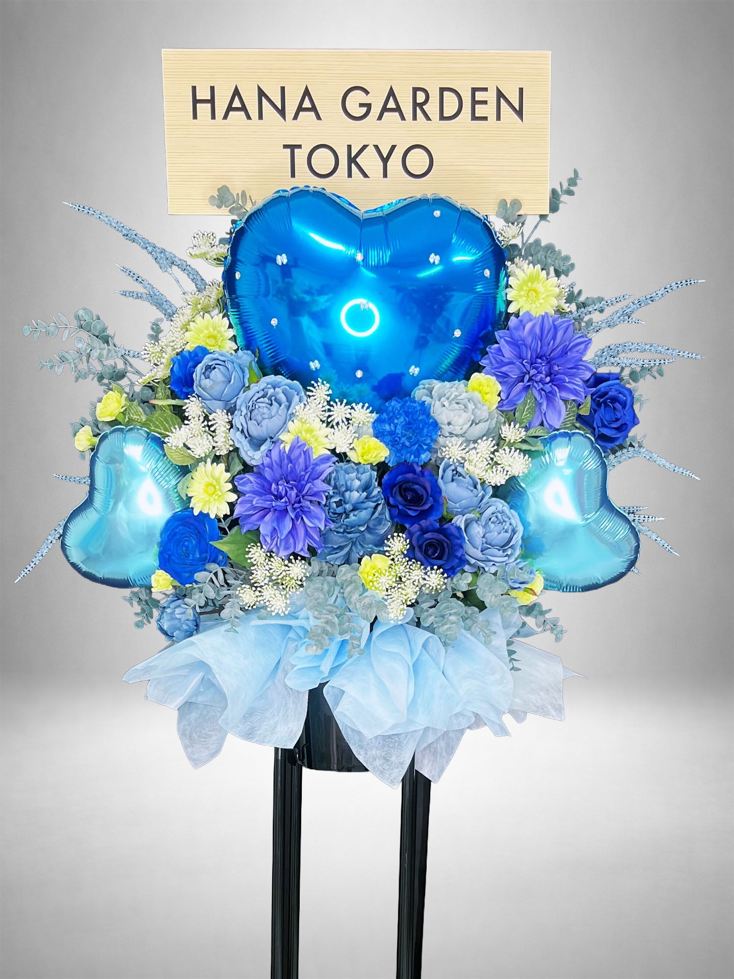 [Re:Bloom] ハートジュエリースタンド花 （ブルー）