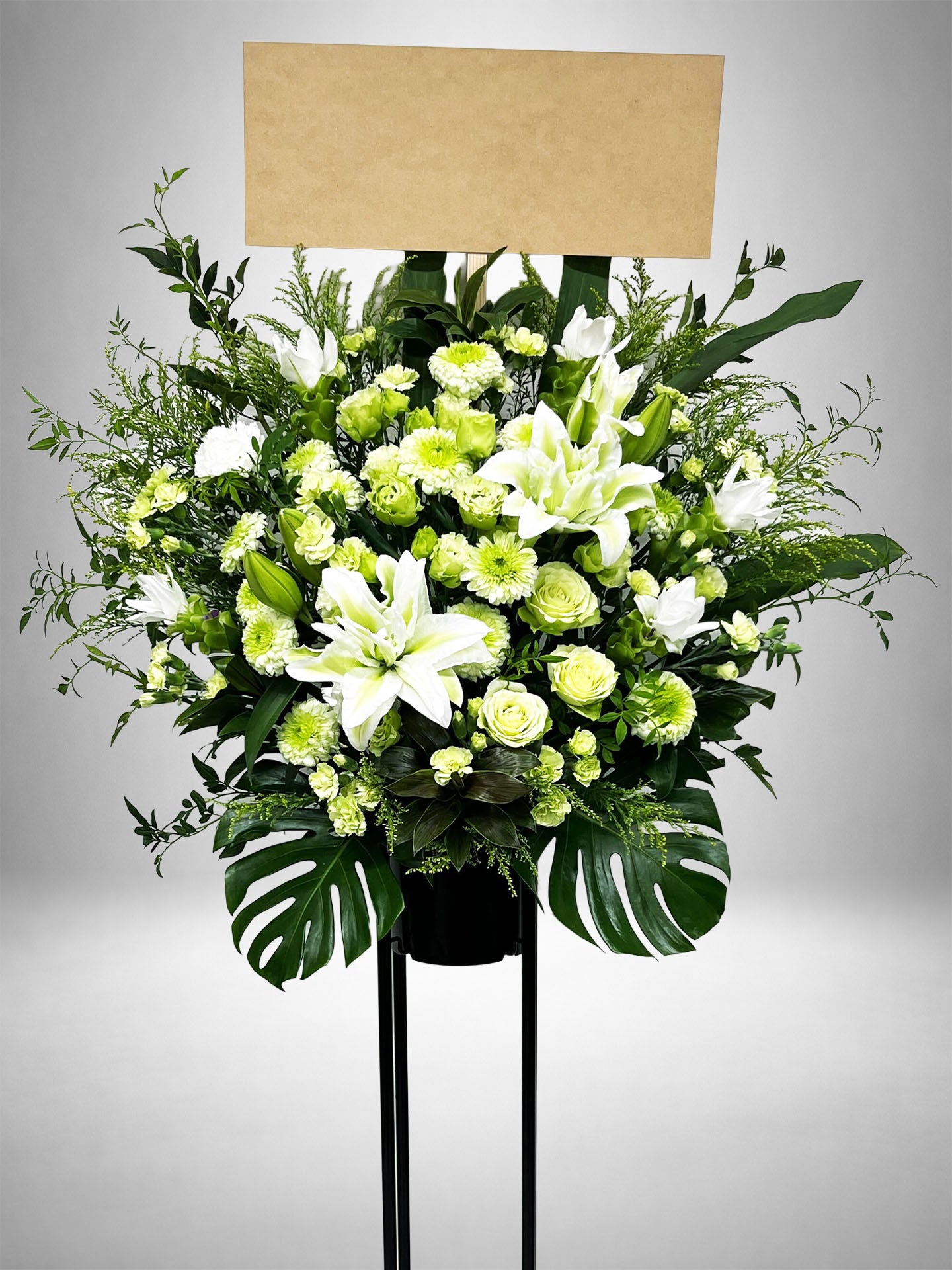 [Re:Bloom]ホワイトブリススタンド花