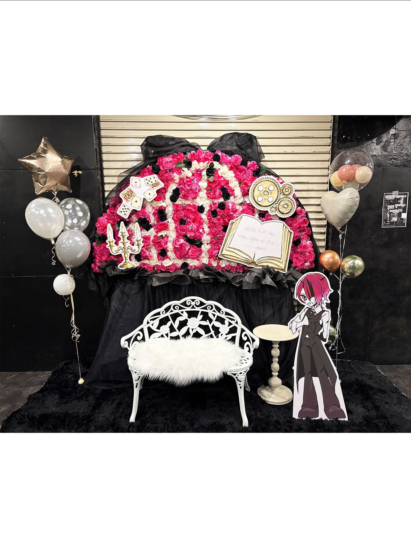 新宿HEAD POWERへお届けしたオーダーメイドのフラワースタンド｜HANA GARDEN TOKYO