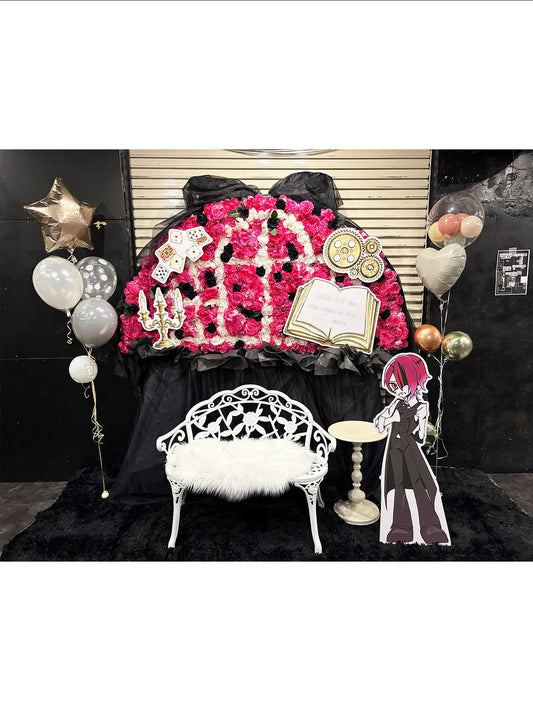 新宿HEAD POWERへお届けしたオーダーメイドのフラワースタンド｜HANA GARDEN TOKYO