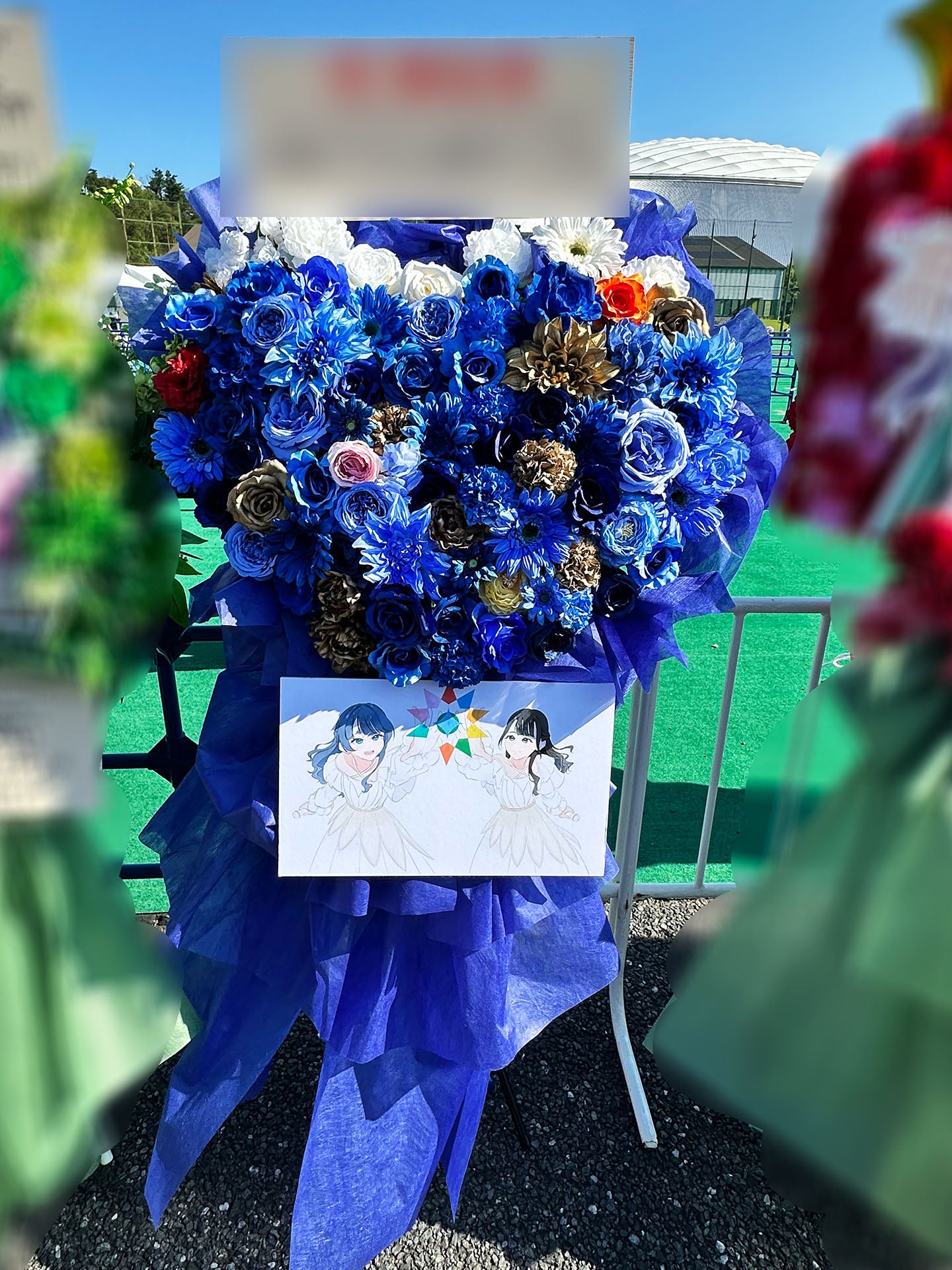 ベルーナドームへお届けしたオーダーメイドのフラワースタンド｜HANA GARDEN TOKYO