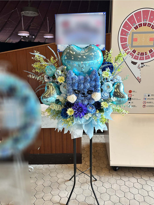 国立代々木競技場 第二体育館へお届けしたオーダーメイドのフラワースタンド｜HANA GARDEN TOKYO