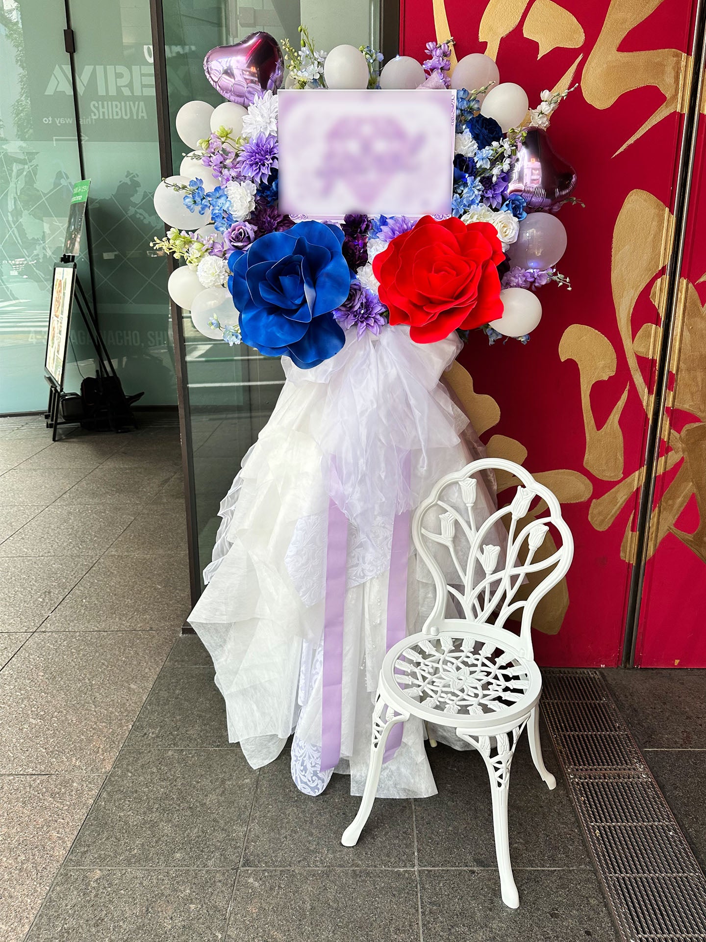 渋谷音楽堂へお届けしたオーダーメイドのフラワースタンド｜HANA GARDEN TOKYO