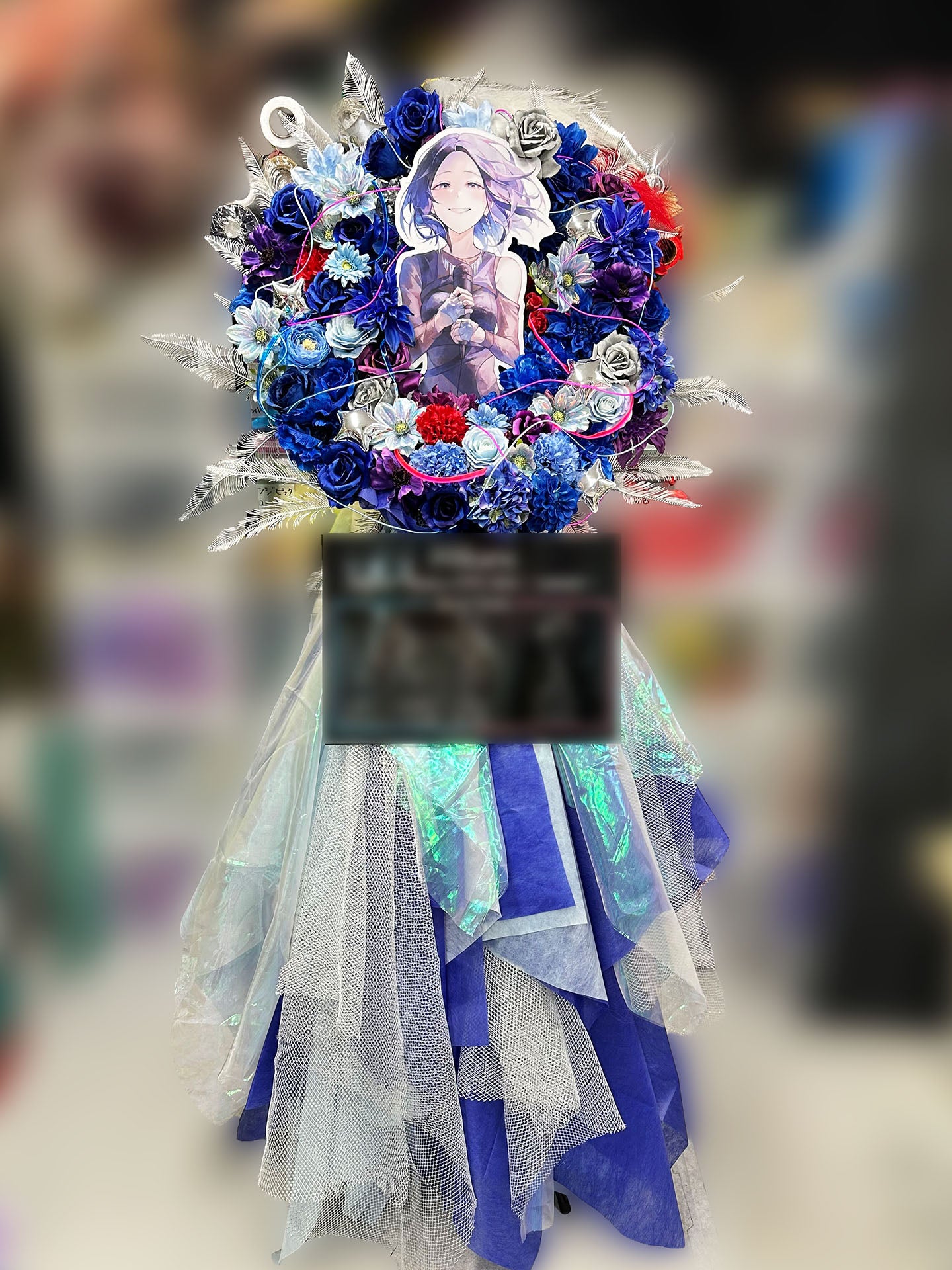 アニメイト池袋本店へお届けしたオーダーメイドのフラワースタンド｜HANA GARDEN TOKYO