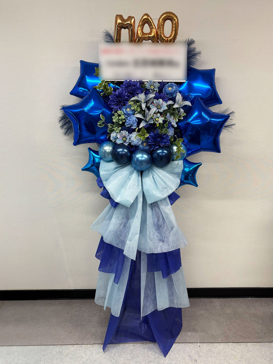 幕張メッセへお届けしたオーダーメイドのフラワースタンド｜HANA GARDEN TOKYO