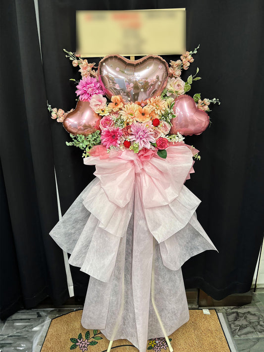 国立代々木競技場 第二体育館へお届けしたオーダーメイドのフラワースタンド｜HANA GARDEN TOKYO
