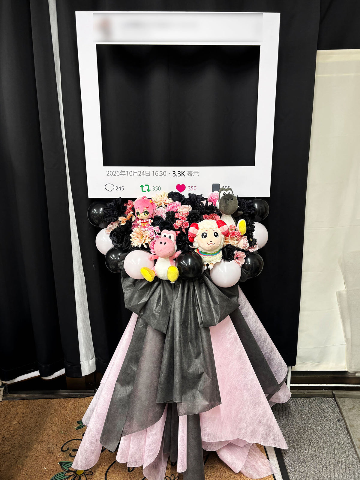 GOTANDA G7へお届けしたオーダーメイドのフラワースタンド｜HANA GARDEN TOKYO